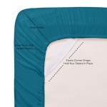 King Size Sheet Set - Luxury Breathable Sheets with Full Elastic and Integrated Corner Security Straps - Bedding Set